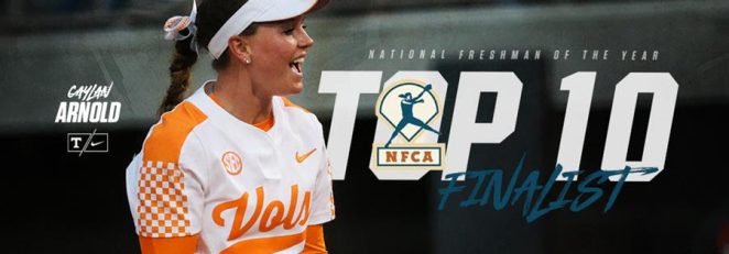 Arnold Among 11 Finalists for NFCA Freshman of the Year